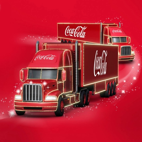 Vánoční kamion Coca-Cola