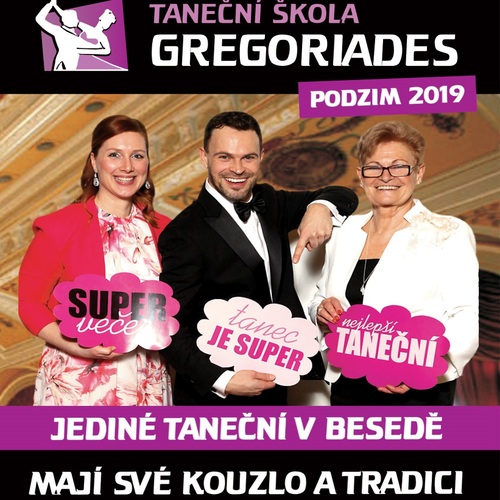 TŠ GREGORIADES - Probíhá zápis do Tanečních kurzů PODZIM 2019