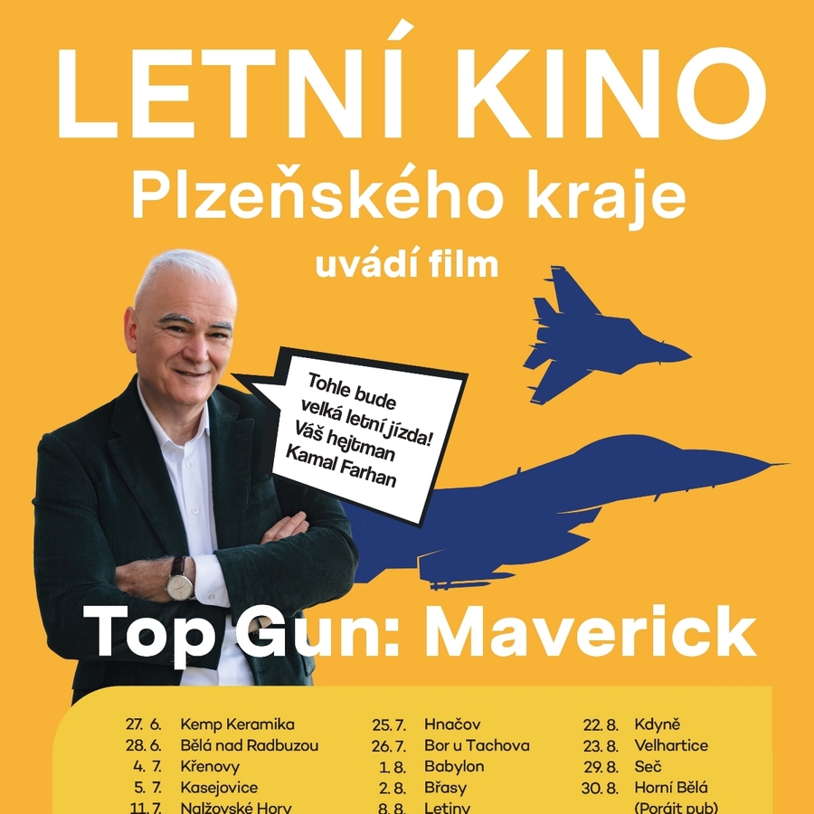 Letní kino Plzeňského kraje - Top Gun: Maverick