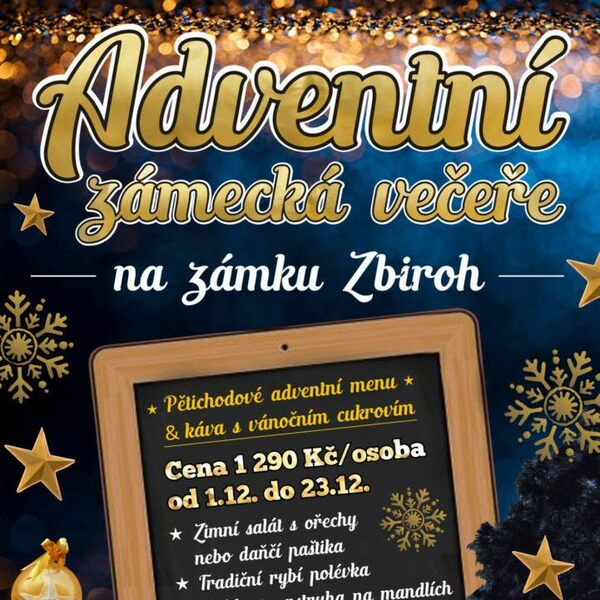 Adventní zámecká večeře